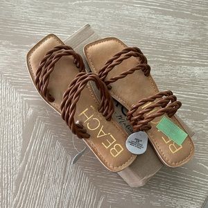 NWT Beach by Matisse, Amalia leather sandals, sz 9